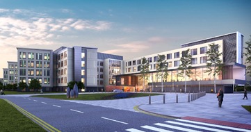 The Grange University Hospital designed by BDP and fitted out by Deanestor